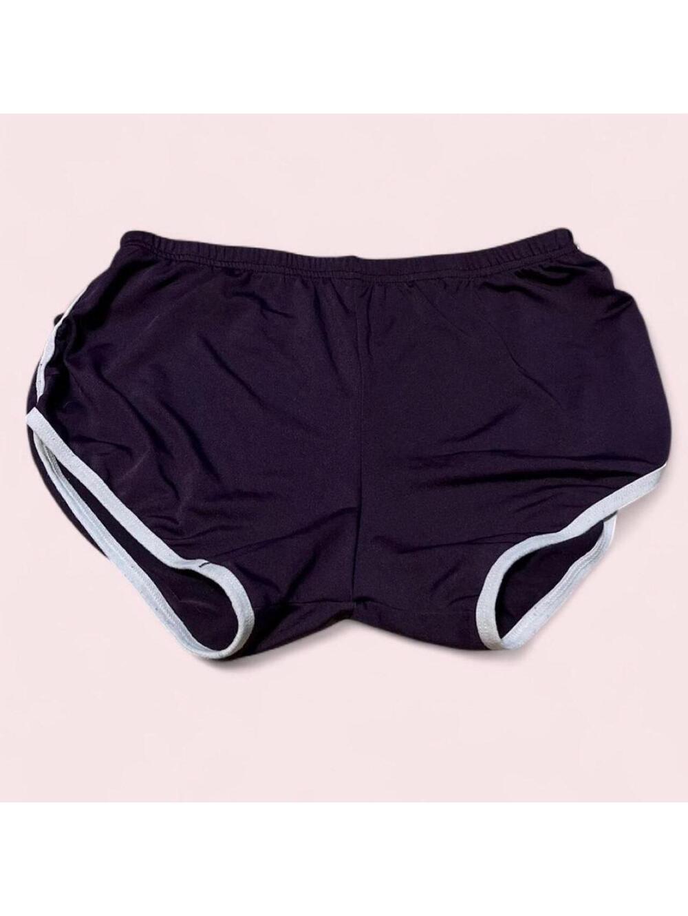 Small-Medium dark purple and white shorts athletic